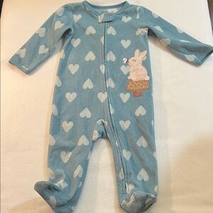Carter's Blue Heart and Bunny One Piece